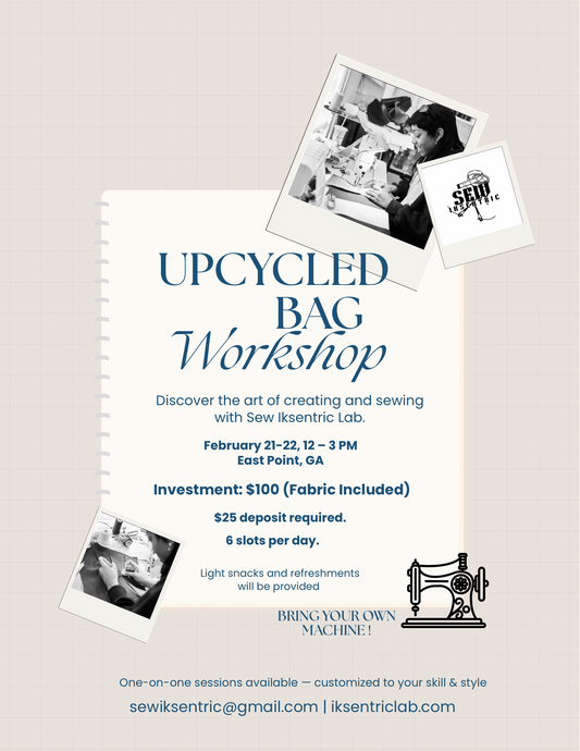 Upcycled Tote Bag Workshop Deposit